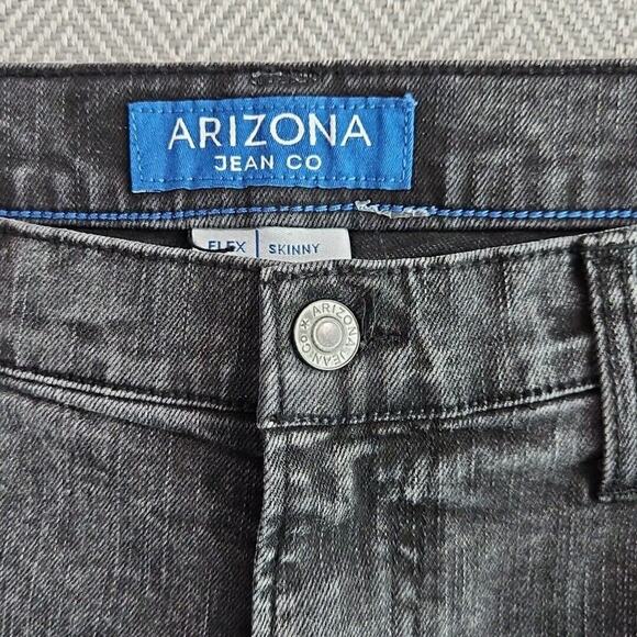 Arizona Jean Co Men's 32x30 Distressed Flex 360 Slim Fit Skinny Jeans Black - Picture 13 of 16